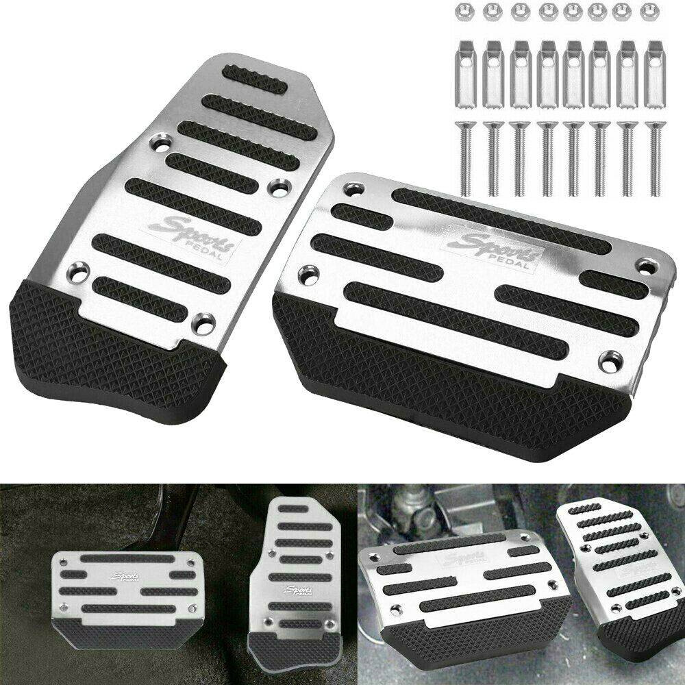 2pc Universal Non-Slip Automatic Gas Brake Foot Pedal Pad Cover Accessories Kit