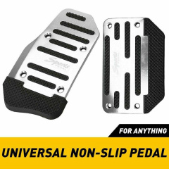 2pc Universal Non-Slip Automatic Gas Brake Foot Pedal Pad Cover Accessories Kit