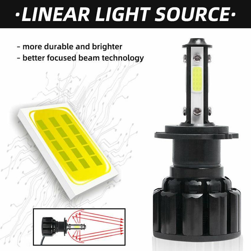 LED Headlight Bulb Conversion Kit 9005 High/Lo Beam FOG Light 6500K White