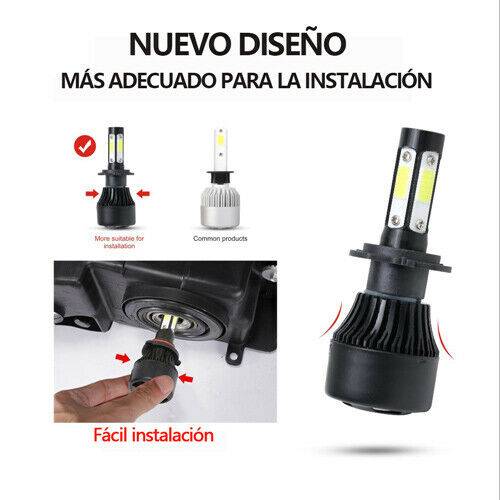 4-Sides H13 9008 LED Headlight Bulbs Conversion Kit Hi/Low Beam Fog Light 6500K