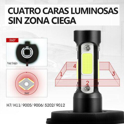 2pcs H7 LED Car Headlight Conversion Kit 110W 30000LM High/Low Beam Bulbs 6500K