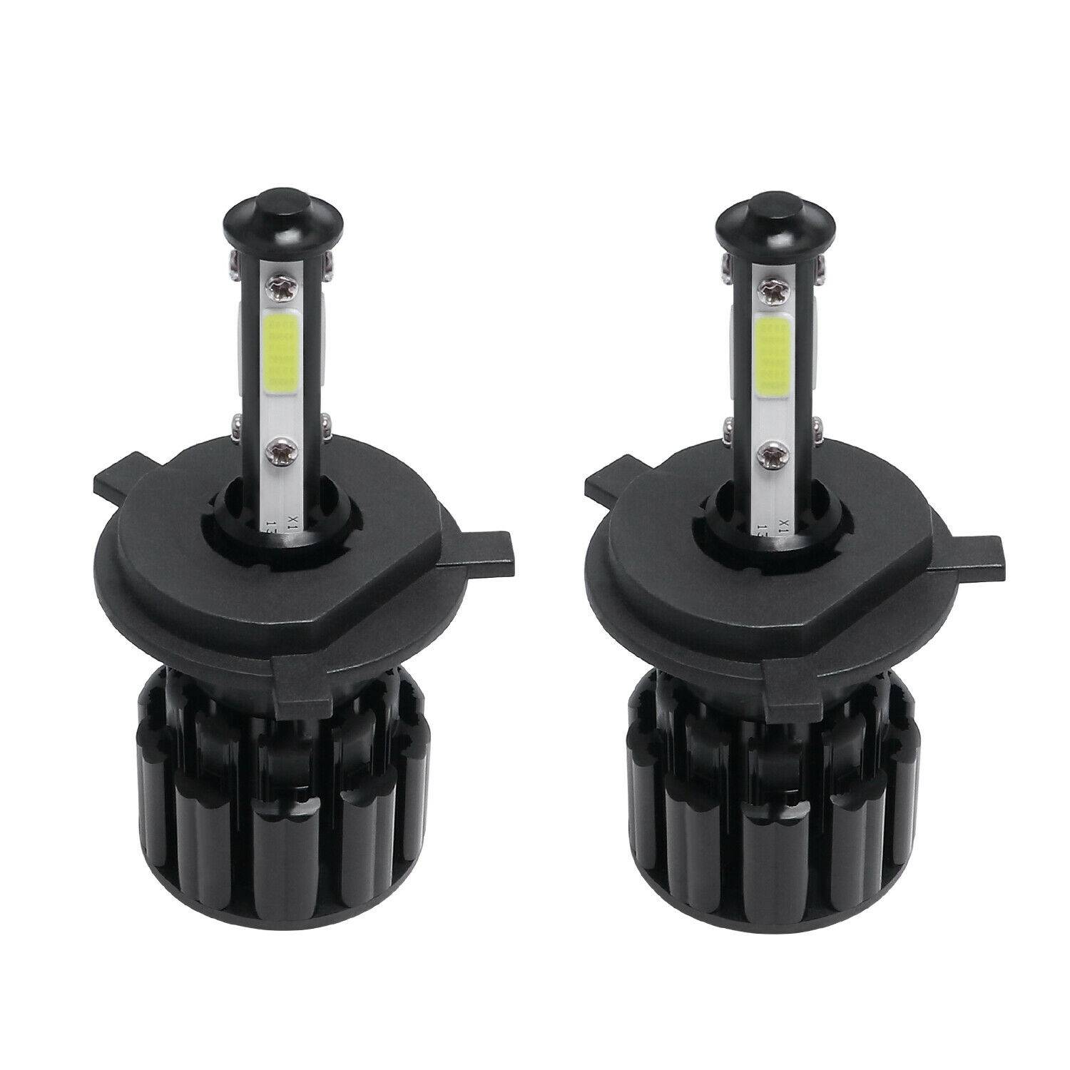 2xH4 LED Headlight Bulbs High/Low Beam Conversion Kit White 6500K 2400W 16000LM