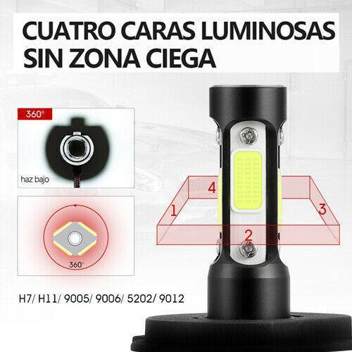9005 LED Headlight Bulbs Conversion Kit High Low Beam HB3 FOG Light White 6500K
