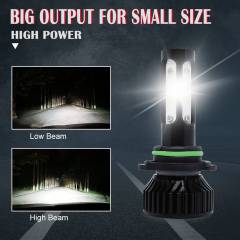 26000LM 120W V4 9006 Car Headlight 4-Sides LED Bulb Auto Headlamp White Light