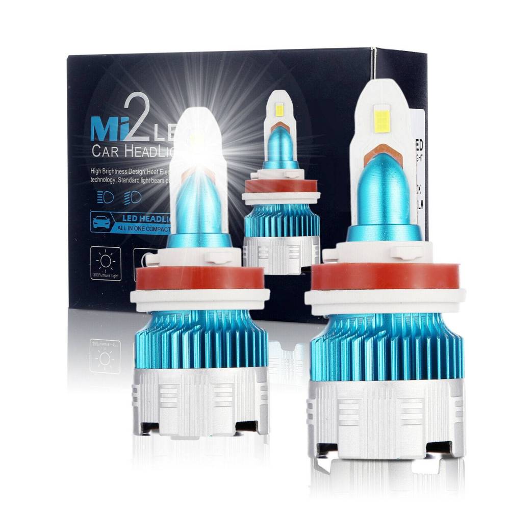 H11 LED Headlight Bulbs Conversion Kit High Low Beam Headlamp 6500K Cool White