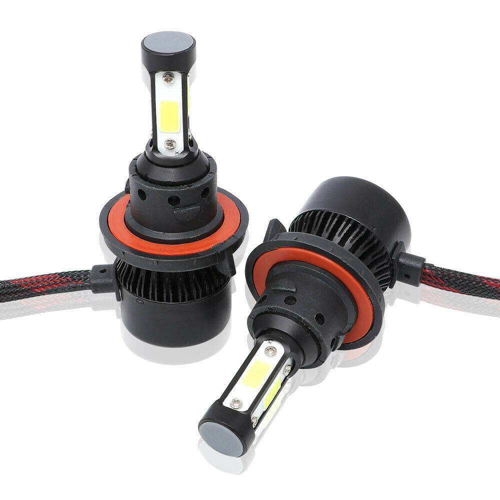 2pcs H11 LED 4-Sides Headlight Bulbs Kit 2200W 330000LM Super Bright Hi/Lo Beam