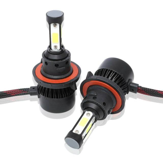 2pcs H11 LED 4-Sides Headlight Bulbs Kit 2200W 330000LM Super Bright Hi/Lo Beam