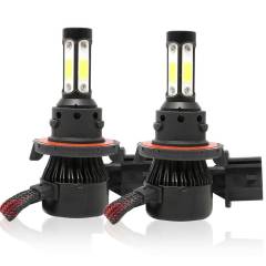 4-Sides H13 9008 LED Headlight Bulbs Conversion Kit Hi/Low Beam Fog Light 6500K