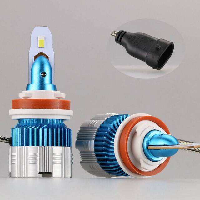 H11 LED Headlight Bulbs Conversion Kit High Low Beam Headlamp 6500K Cool White