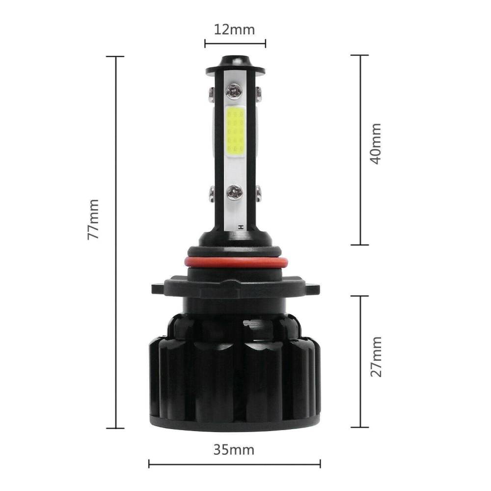 LED Headlight Bulb Conversion Kit 9005 High/Lo Beam FOG Light 6500K White