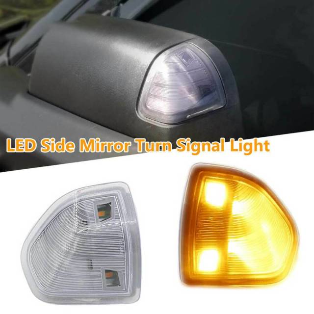 LED Side Mirror Turn Signal Light Kit For Dodge Ram 1500 2500 3500 Clear Lens