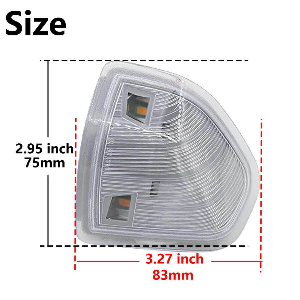 LED Side Mirror Turn Signal Light Kit For Dodge Ram 1500 2500 3500 Clear Lens