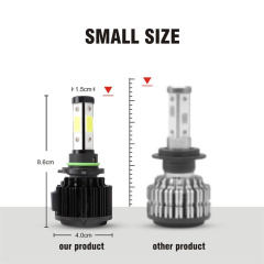 4 Sides 9006 HB4 120W 32000LM LED Headlight Conversion 6000K Low Beam Bulb Lamp