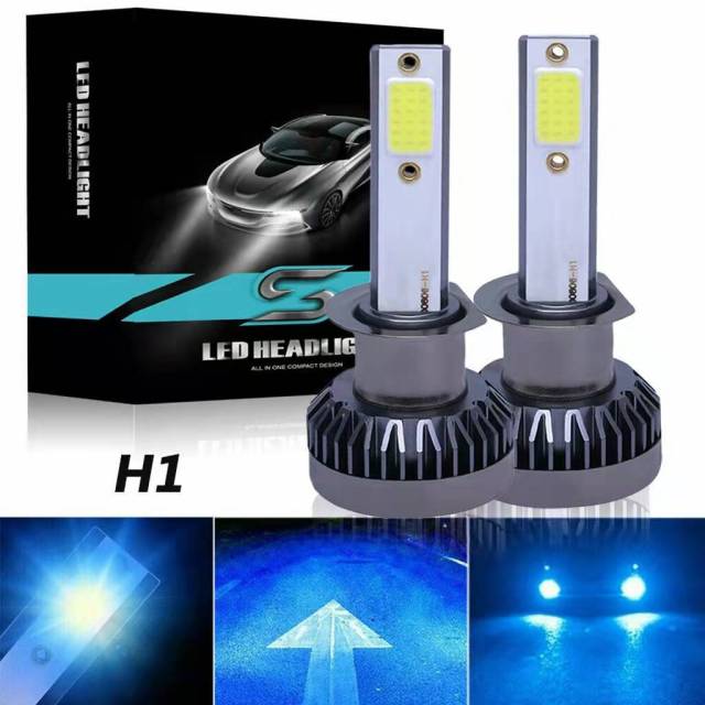 2PCS H1 LED Headlight Bulb High Beam/low Beam Bulb Conversion Kit 8000k Blue
