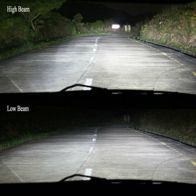 2PCS 9004 LED Headlight Bulb Conversion Kit High+Low Beam 6000K