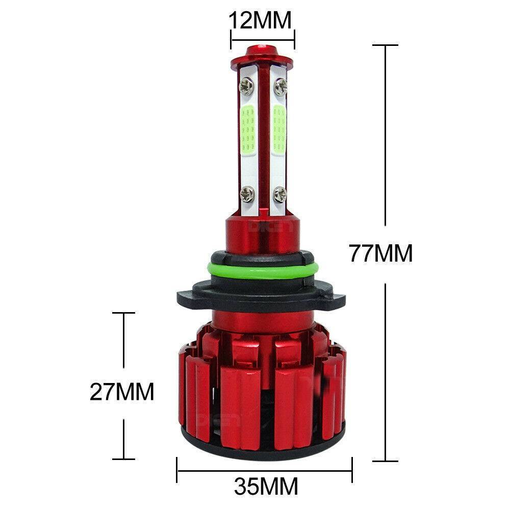6PCS 9005 9006 H11 LED Combo Headlight Fog Light Kit High Low Beam Bulb 8000K