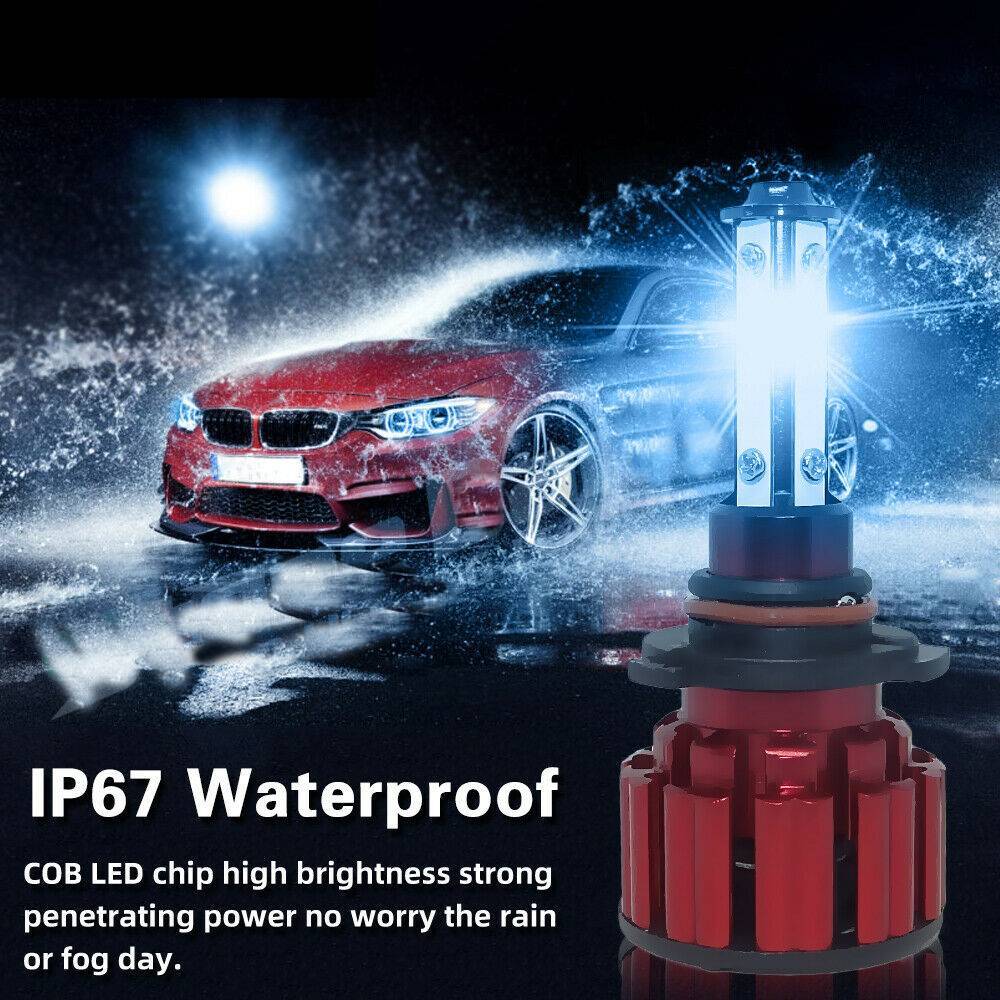 4-sided 9005 HB3 9140 9145 LED High Beam Fog Bulb Conversion Kit 120W 8000K