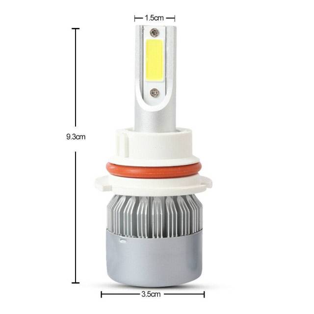 2PCS 9004 LED Headlight Bulb Conversion Kit High+Low Beam 6000K