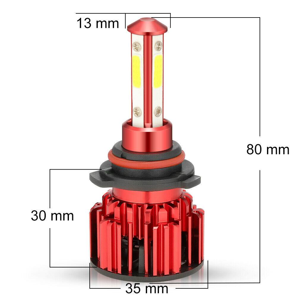6PCS 9005 9006 H11 LED Combination Headlight High Beam Low Beam Fog Light Kit