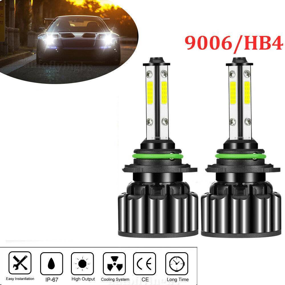 4X 9006/HB4 LED Headlight Bulbs Low Beam Super Bright White Conversion Kits 6K