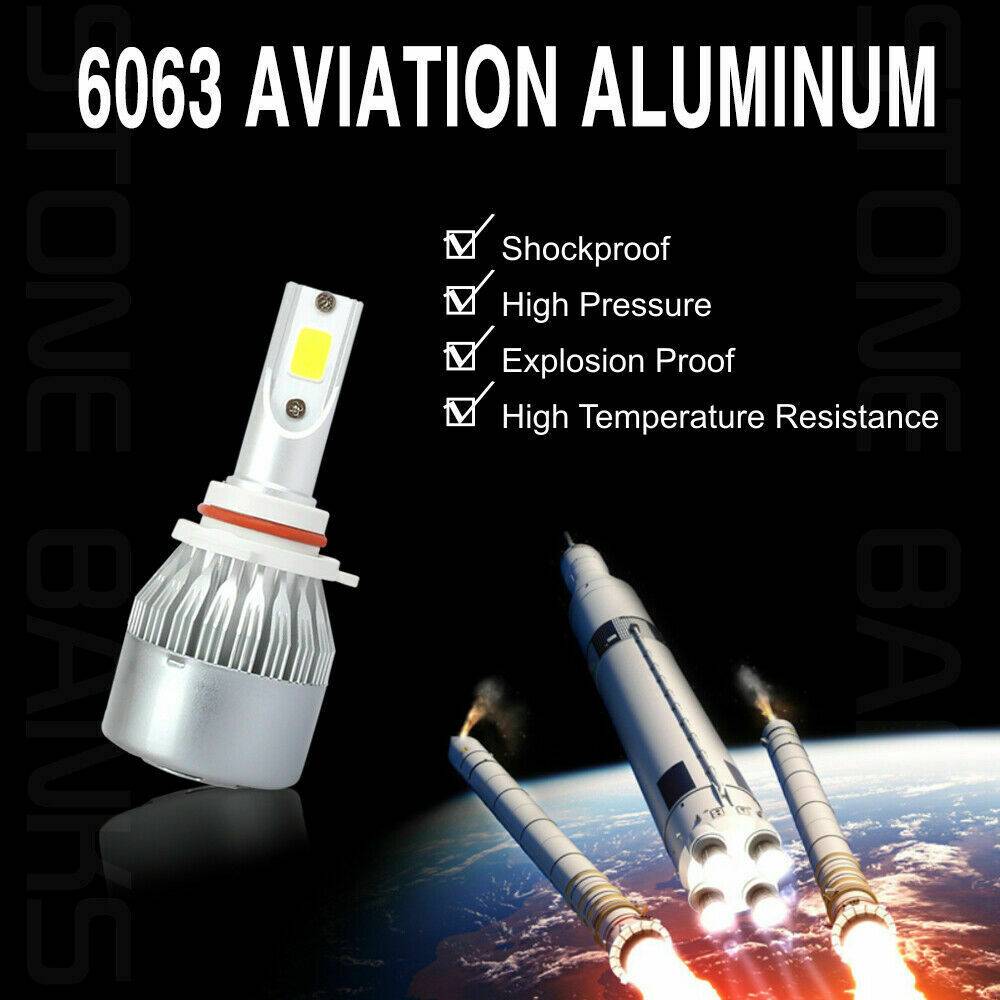 4pcs 9006 HB4 LED Headlight Bulbs Conversion Kit Lamp 6000K