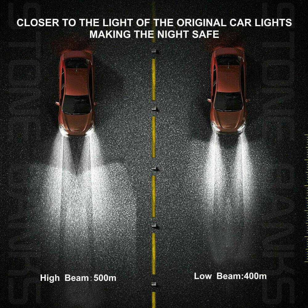 4pcs 9006 HB4 LED Headlight Bulbs Conversion Kit Lamp 6000K