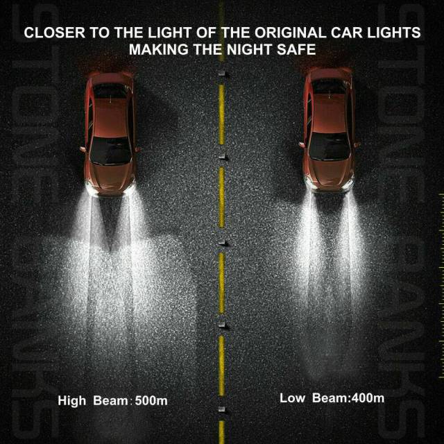 4pcs 9006 HB4 LED Headlight Bulbs Conversion Kit Lamp 6000K