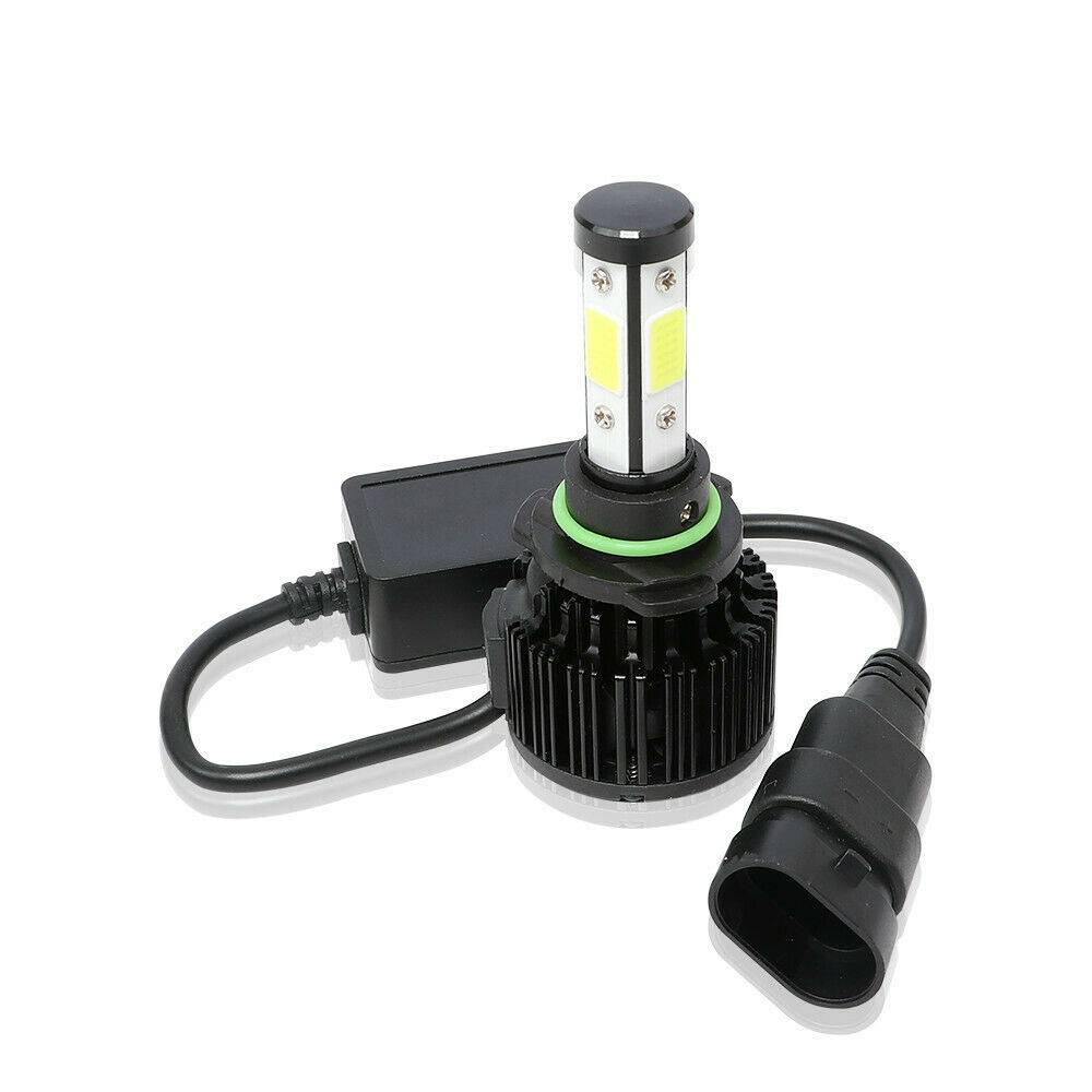 4PCS 4-side Luminous COB LED Low Beam/fog Light Kit 9006 6000K Bulb