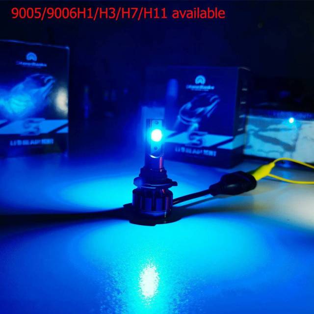 2PCS H11 LED Headlight Super Bright Bulb Kit 8000K Blue