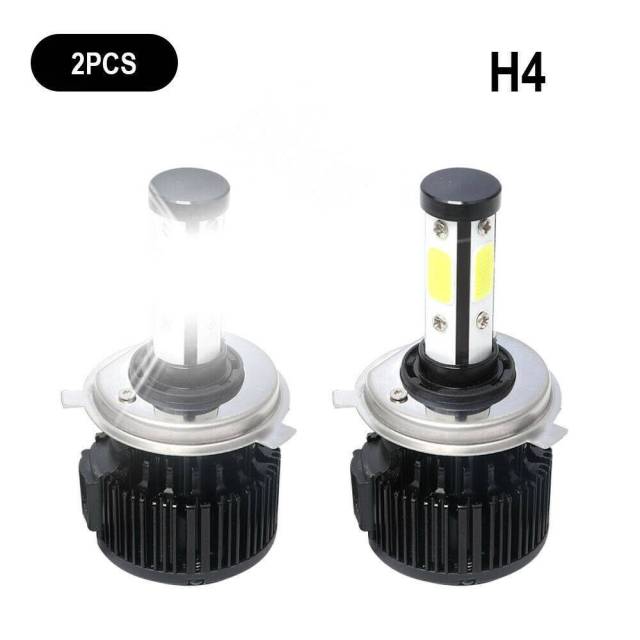 4PCS H4 LED Headlight Bulb Kit Canbus High Beam 6000K