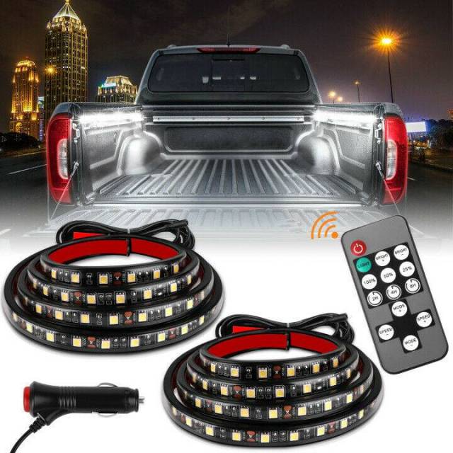 2X 60&quot; LED BAR TRUCK BED LIGHTS CARGO WORK STRIPS KIT FOR CHEVY FORD DODGE GMC