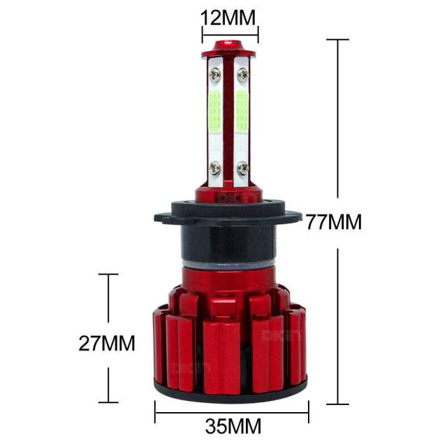 2PCS H7 LED Headlamp High Beam/low Beam Bulb Kit 8000K