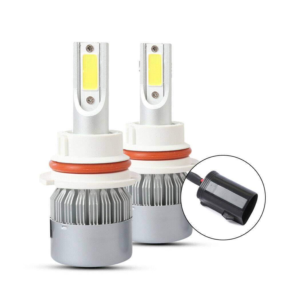 2PCS 9004 LED Headlight Bulb Conversion Kit High+Low Beam 6000K