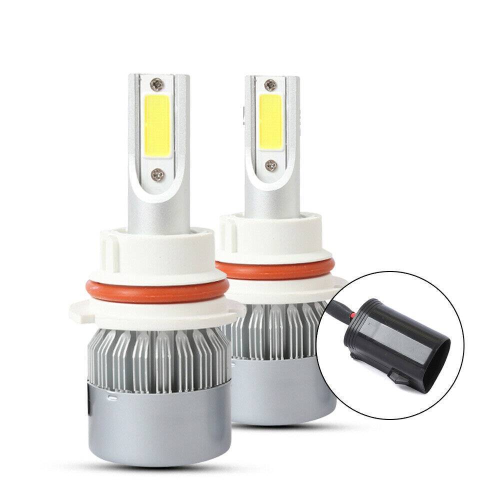 2PCS 9004 LED Headlight Bulb Conversion Kit High+Low Beam 6000K