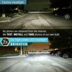 6PCS 4-sided 9005 9006 H11 LED Combination Headlight High Beam Fog Light Kit