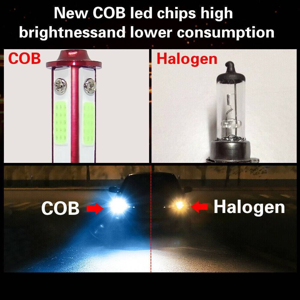 4-sided 9005 HB3 9140 9145 LED High Beam Fog Bulb Conversion Kit 120W 8000K