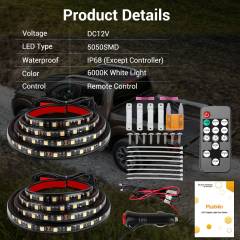 2X 60" LED BAR TRUCK BED LIGHTS CARGO WORK STRIPS KIT FOR CHEVY FORD DODGE GMC