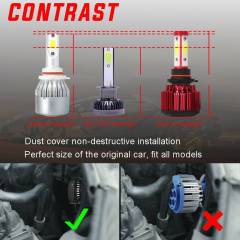 2PCS H1 LED Headlight Bulb High Beam/low Beam Bulb Conversion Kit 8000k Blue