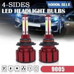 4-sided 9005 HB3 9140 9145 LED High Beam Fog Bulb Conversion Kit 120W 8000K