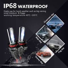 2pcs H1 HID Xenon Lamp Kit Headlight Conversion Fog Light 8000K