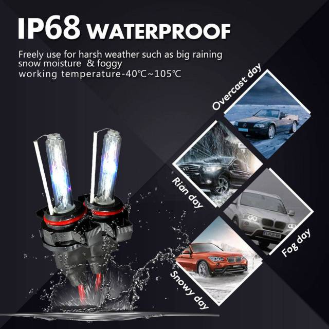 2pcs H1 HID Xenon Lamp Kit Headlight Conversion Fog Light 8000K