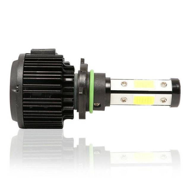 4PCS 4-side Luminous COB LED Low Beam/fog Light Kit 9006 6000K Bulb