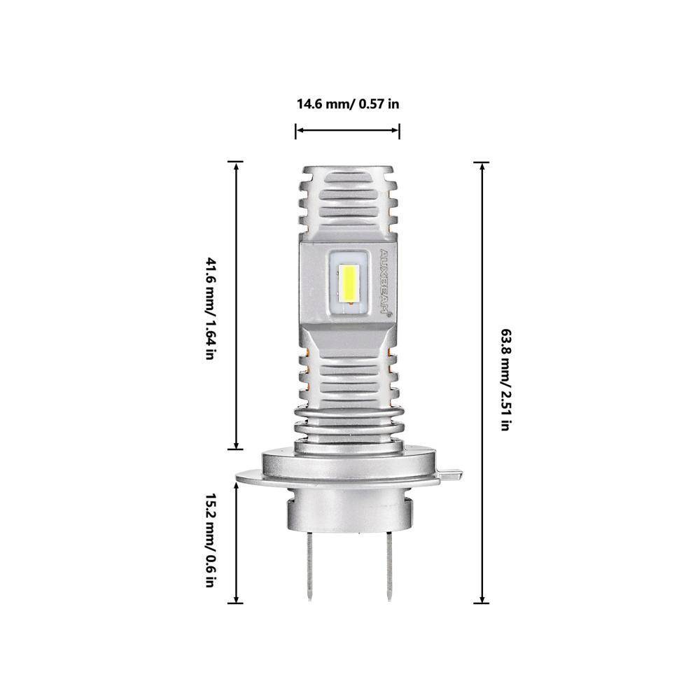 2Pcs H7 LED Headlight Bulbs High Beam Conversion Kit 6000K Bright White