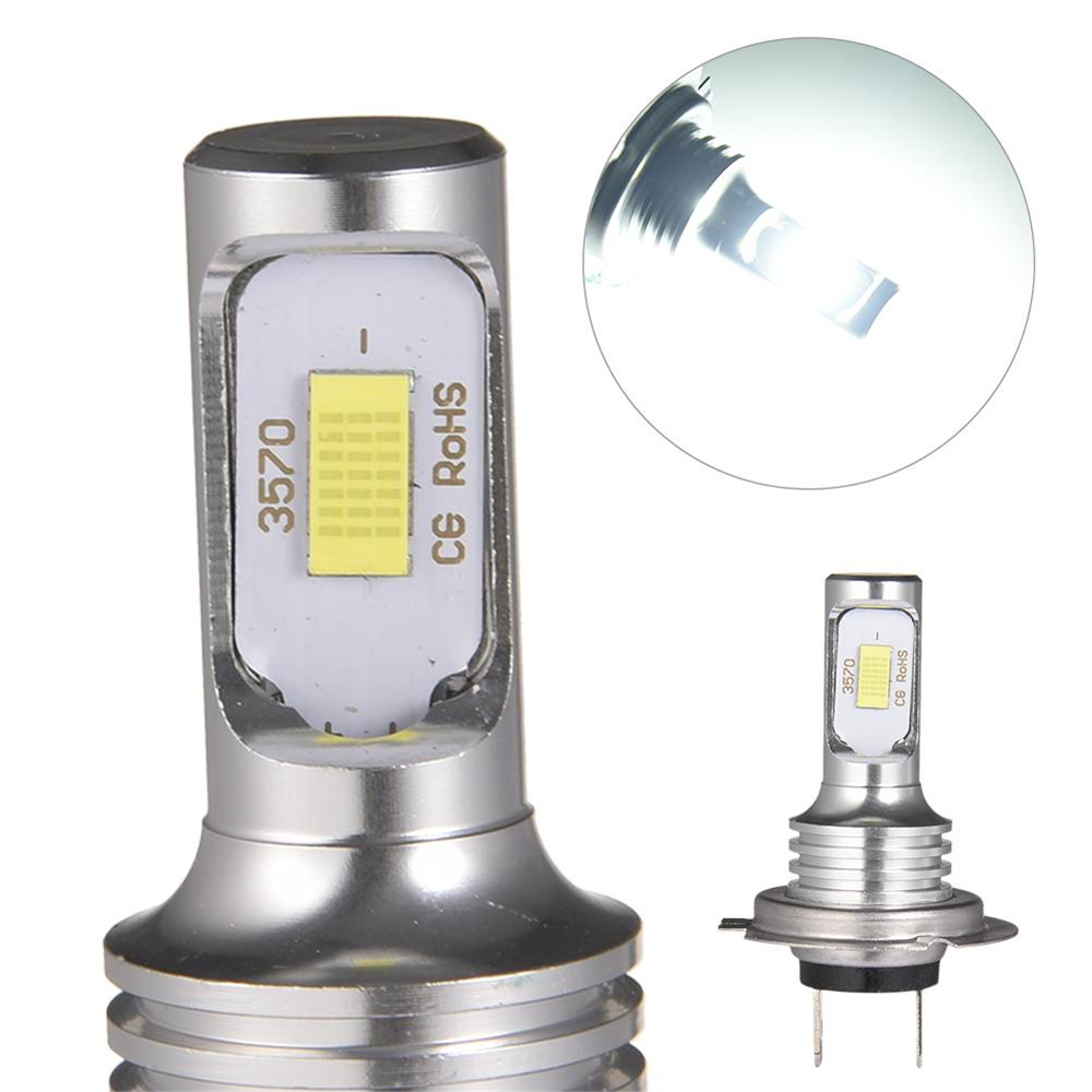 2PCS 80W H7 Car LED Fog Light Bulb