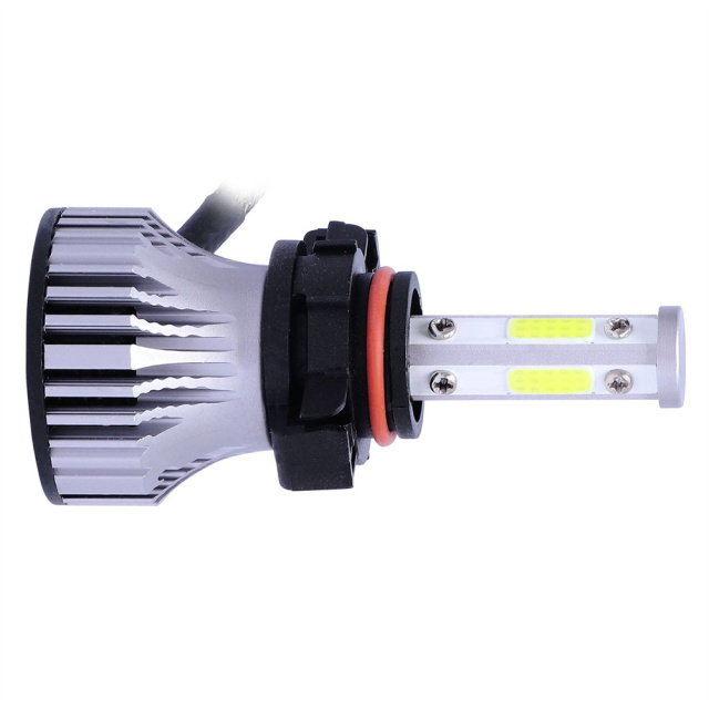 2pcs 4 Side 5202 Led Headlight Bulbs Conversion Kit LED Singel Beam White
