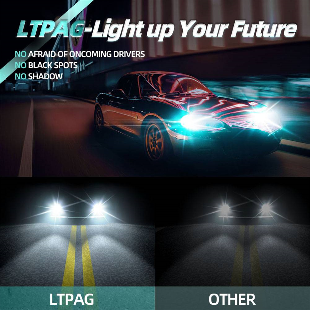2x 9006/HB4 White 60W High Power Car LED Headlight Bulbs Light Driving Bulb