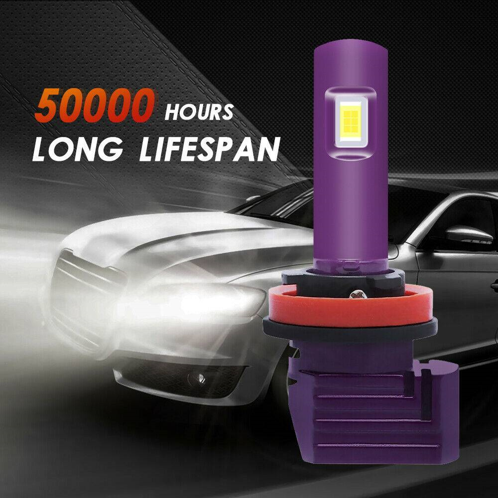 2x H11 H8 H9 XHL LED Headlight Kit Fog Light High/ Low Beam Bulbs Kit White