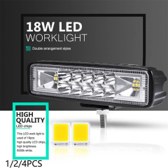 18W LED Word Car Light LED Work Light Floodlight Offroad Headlight US