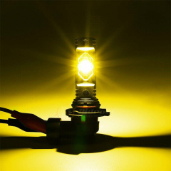 2X H7 LED Headlight Bulb Conversion Kit High Low Beam 3000K Yellow 20000LM