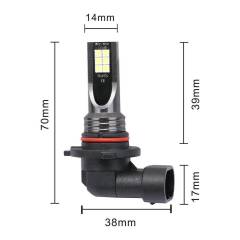 Pair 9005 9145 9140 H10 LED Fog Light 8000K Blue 22000LM High Power USA